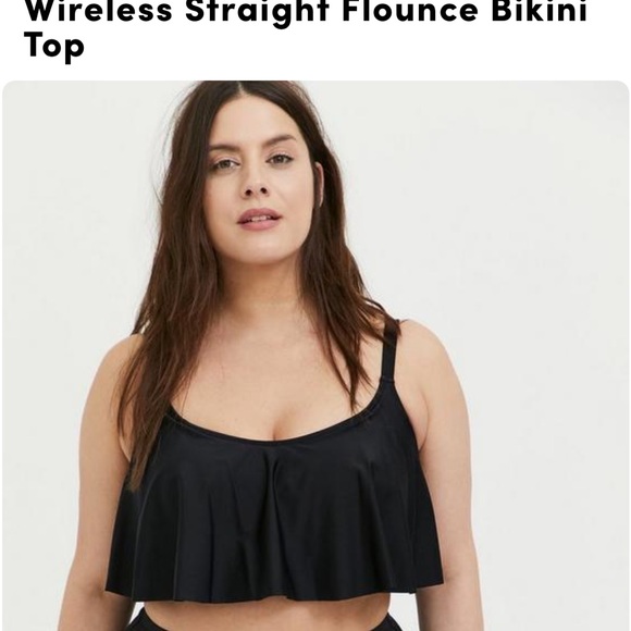 Torrid wireless straight flounce bikini top - Picture 8 of 9
